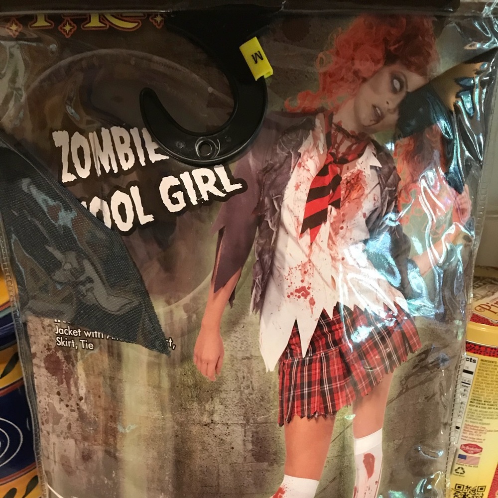 Zombie school girl costume